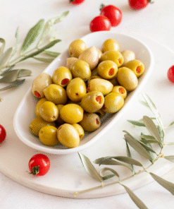 BİBERLİ YEŞİL ZEYTİN 10 KG (140-160)